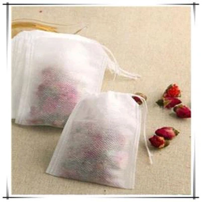 Esvazie o infusor chá sacos papel filtro Herb solto sacos de chá Teabag único cordão sacos de chá