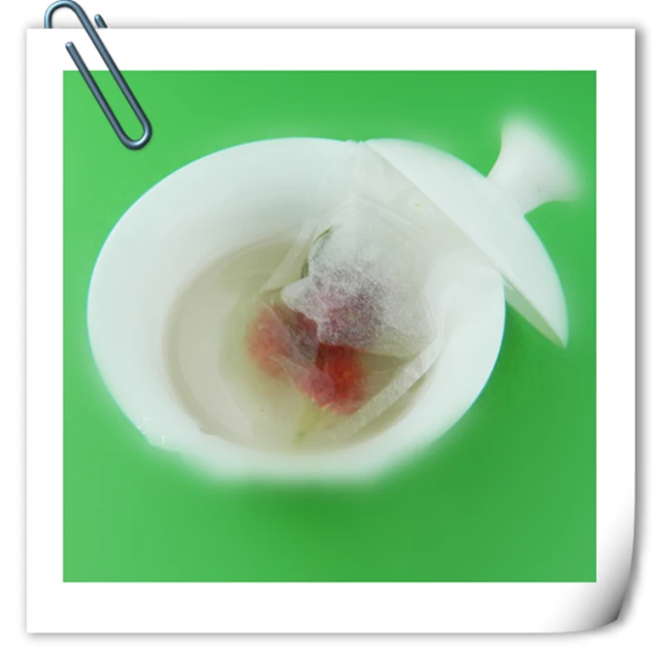 tea bag with tongue and gusset for ceylon tea